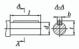Присоединительные размеры цилиндрических валов редуктора 1Ц2У-160